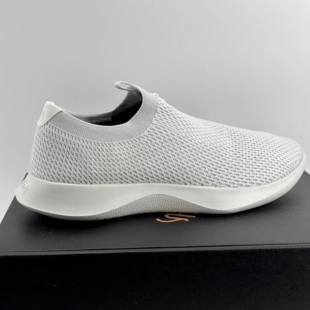 Allbirds Tree Dasher Relay Mens 12 Blizzard White Slip On Running Shoes New